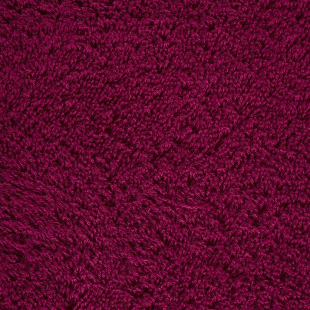 6-częściowy zestaw ręczników premium Solund bordowy 600 g/m² ze 100% bawełny, 4 ręczniki do rąk 50 x 100 cm, 2 ręczniki kąpielowe 70 x 140 cm, certyfikat Oeko-Tex, chłonne, miękkie