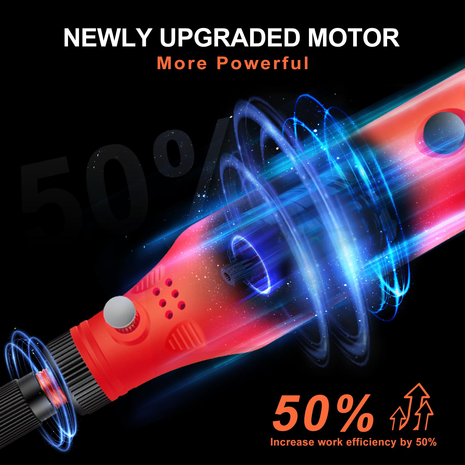 Mini utensile rotante senza fili kit smerigliatrice 3 velocità 72 accessori ricarica USB-C levigatura lucidatura rettifica