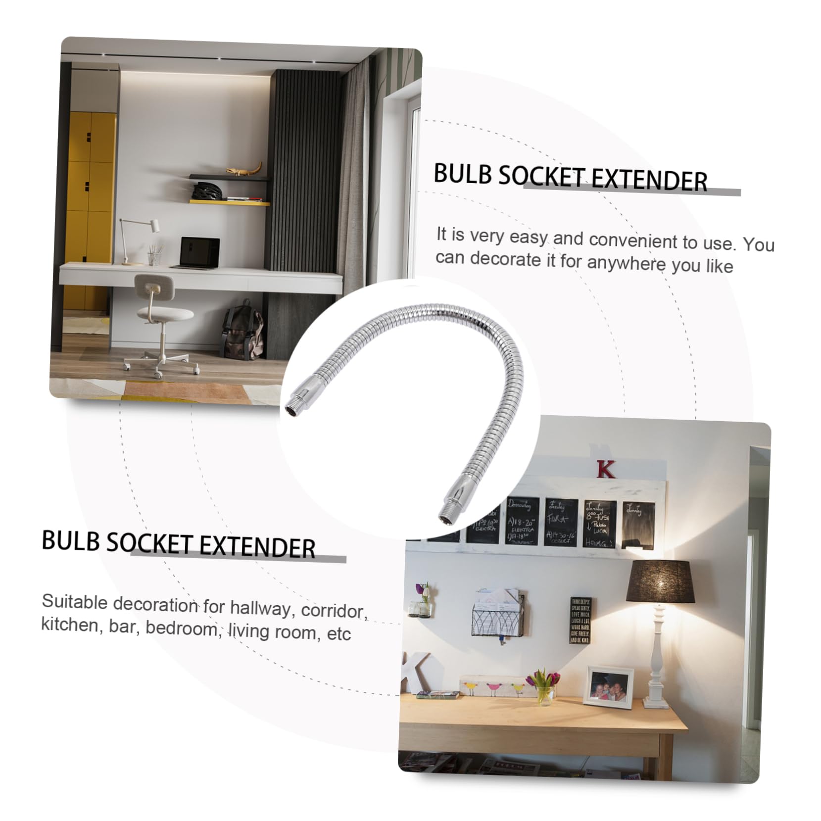 ULDIGI Flexible Pole Light Arm Gooseneck Tube Replacement Diy Clip Lamp Accessory