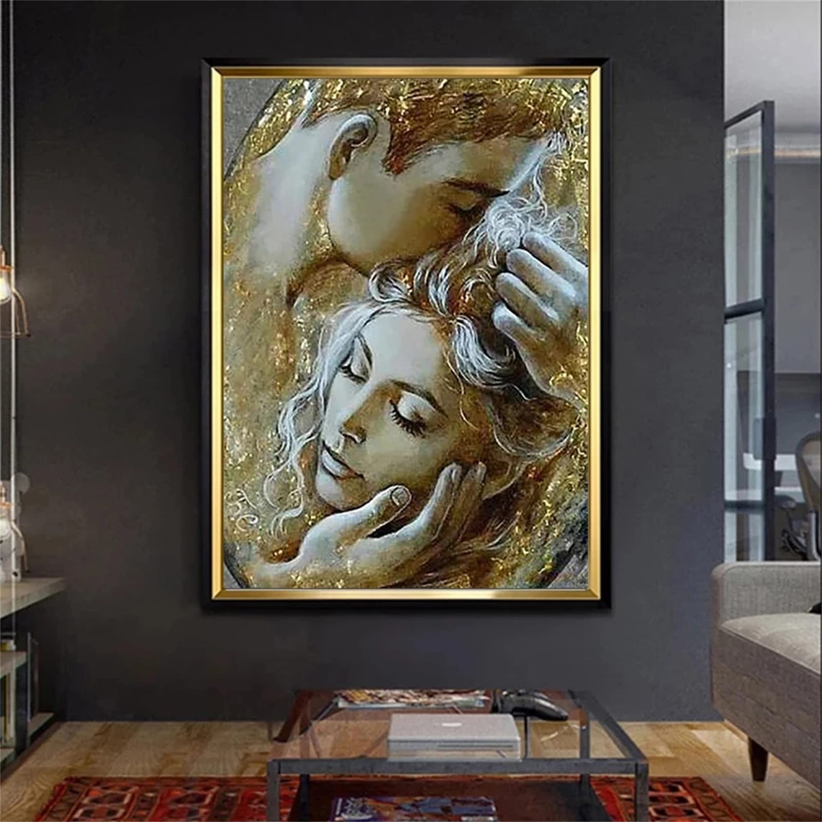 Kit Completo Per Diamond Painting 5D,Il Bacio Di Klimt Fai Da Te Pittura Diamante Strass Kit Completo Per Diamond Painting 5D,Il Bacio Di Klimt Fai Da Te Pittura Diamante Strass