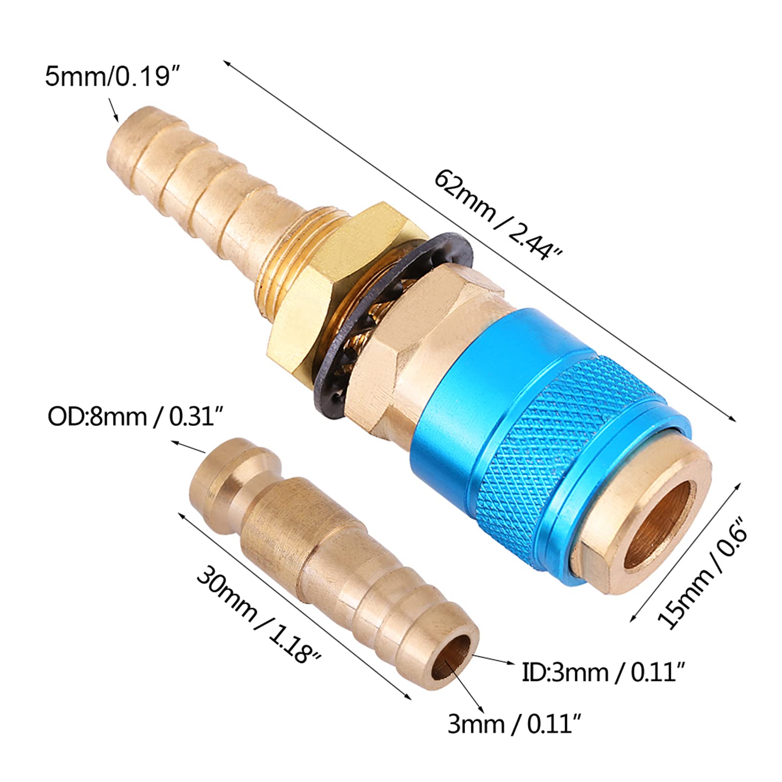 Vvikizy Raccord De Connecteur Adaptateur De Tuyau Refroidi à L'eau Et à