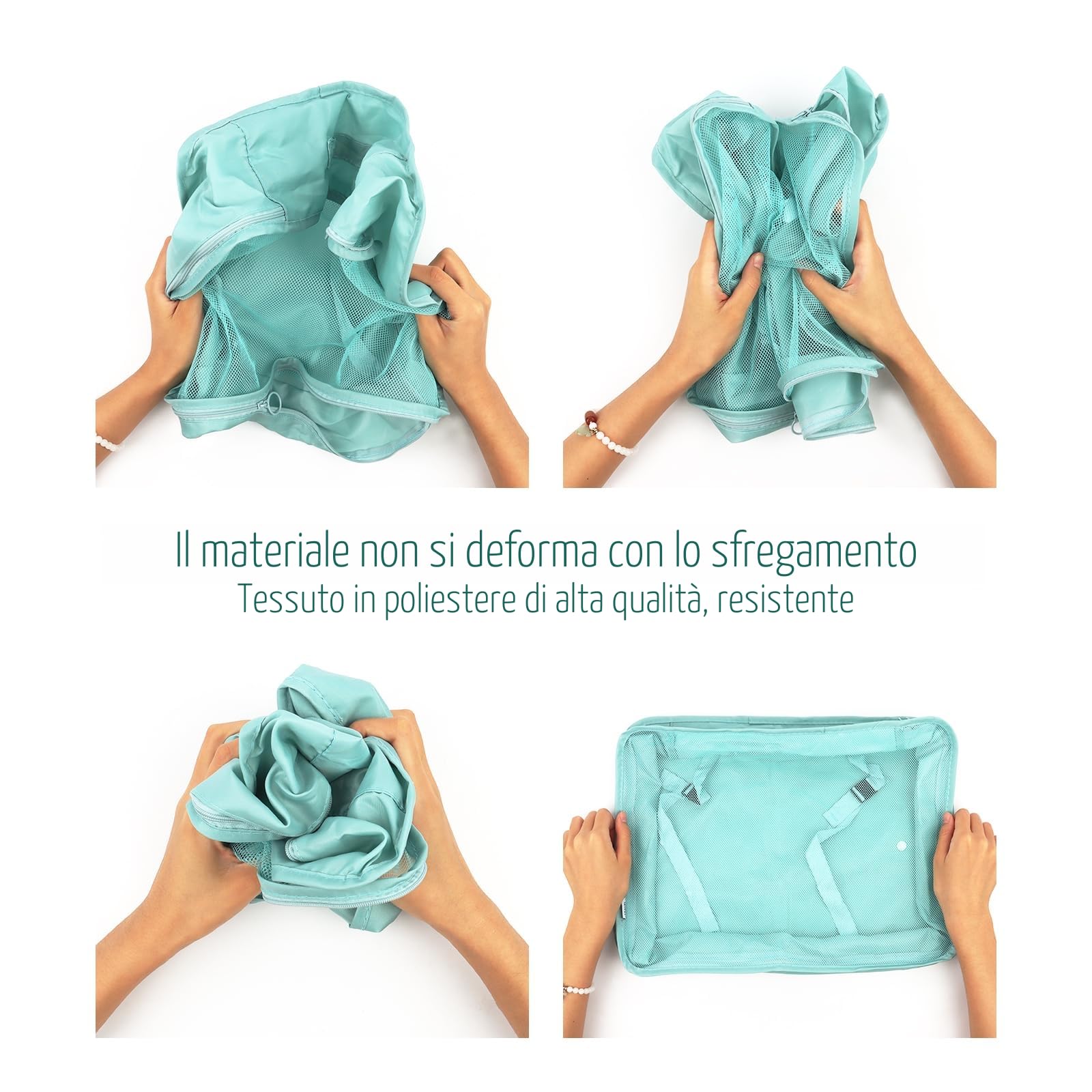 Organizer Valigie, 7 Pezzi Sistema di Cubo di Viaggio, organizzatori valigia viaggio, organizer valigia salvaspazio, per Vacanze e Viaggi, Organizer Valigie Set, Viaggio Accessori Utili