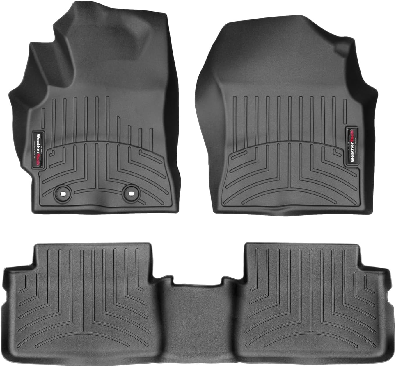 WeatherTech Custom Fit FloorLiners for Scion iM, Corolla iM, 1st & 2nd Row (44866-1-2), Black