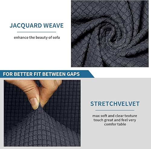 Vista 136 de LiveGo Funda para sofá esquinero, protector de terciopelo elástico para sillón reclinable, funda de sofá para sillón reclinable, juego de sala
