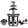 Total Chef 3 Tier Chocolate Fountain - Electric Fondue Machine, 1.5 Lbs Capacity, Melts Hot Dark Dipping Chocolate for Party,