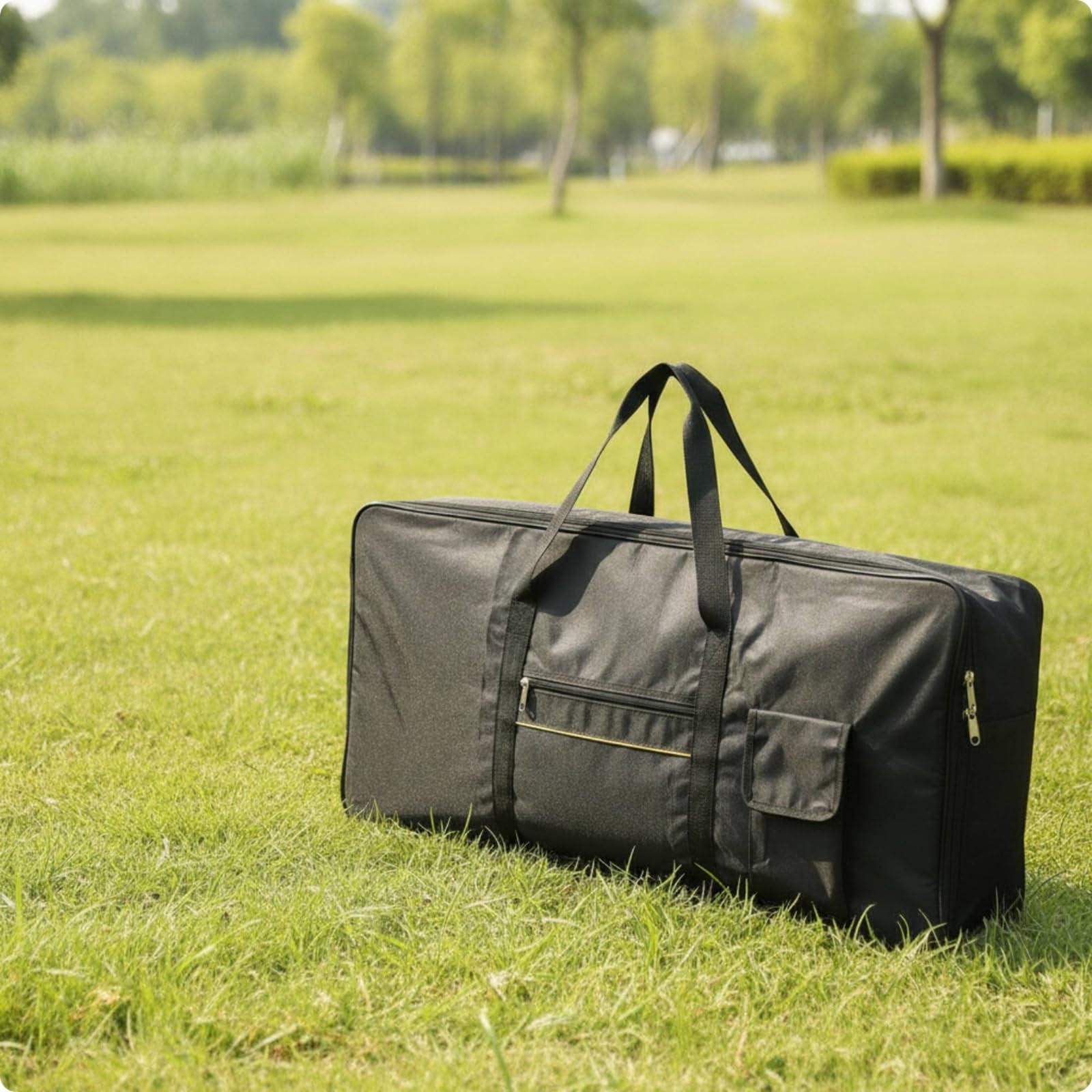 Funda Teclado con Bolsillos Impermeable Estuche Reforzada Bolsa para Tecladistas, Músicos, Viajes, Ensayos, 76 Teclas