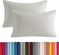 Vista 10 de BEDSUM Juego de 2 fundas de almohada de microfibra estándar suaves, resistentes a las arrugas y de fácil cuidado con cierre de sobre para niños, 20
