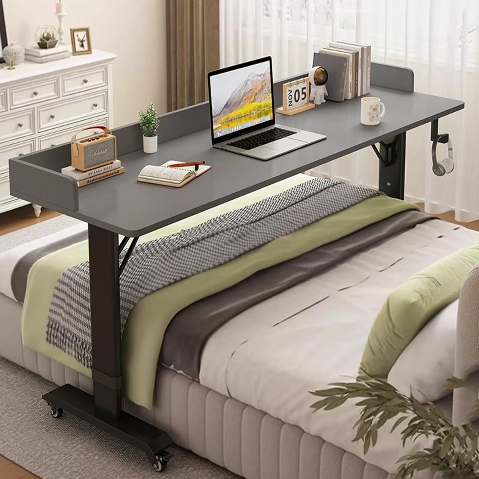 Table pour lit médicale avec déflecteur | Solution autonomie senior et malade
