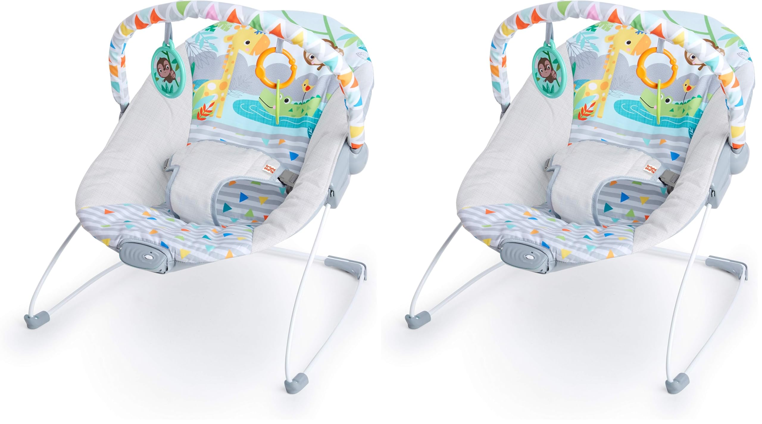 Amazon.com : Bright Starts Safari Fun 3-Point Harness Vibrating