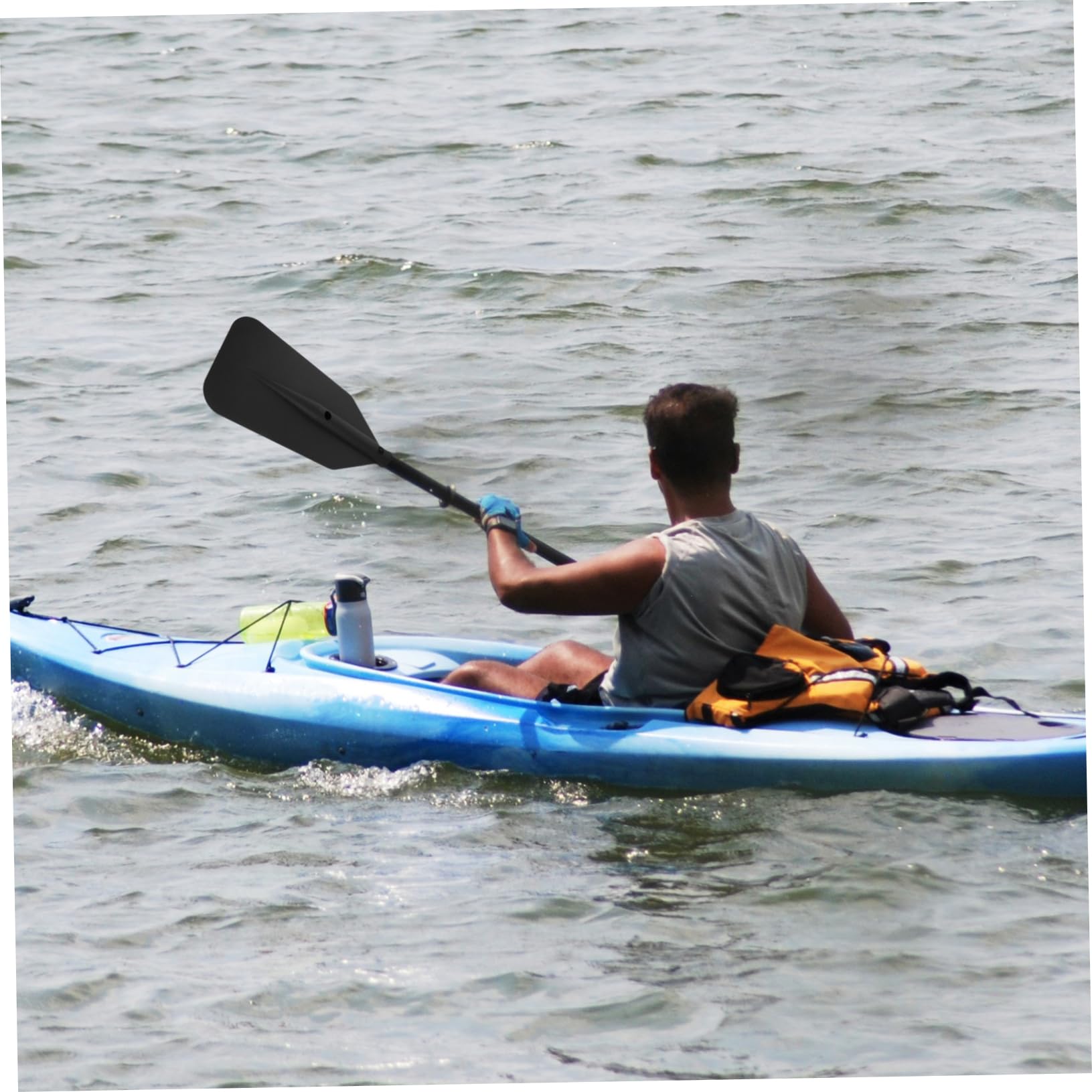 FOYTOKI 3-Piece Paddle Set for Kayak/Canoe Plastic Blade Telescopic Paddles Boat Accessories