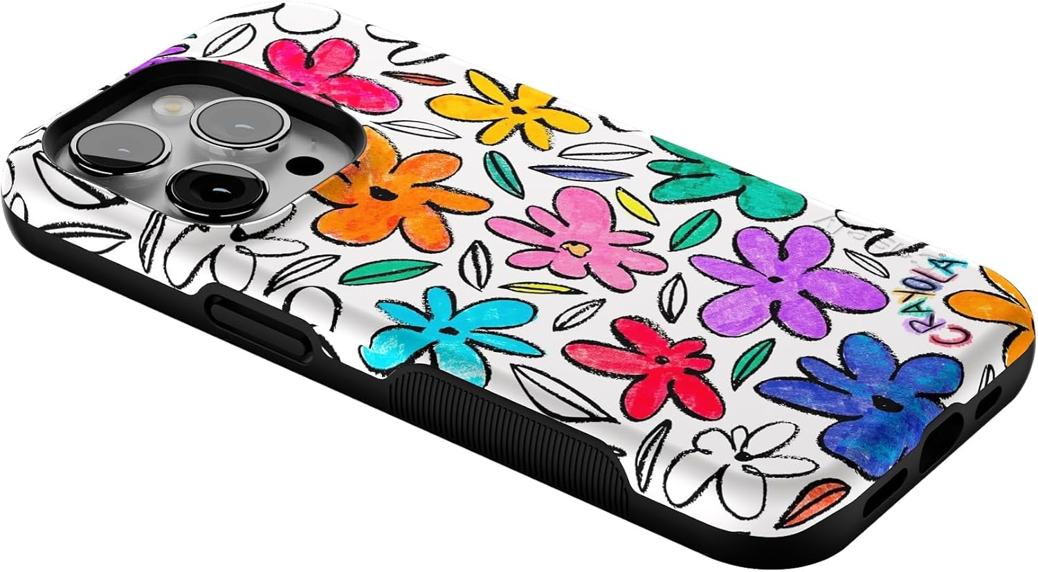 Casely iPhone 14 Pro Case | Outside the Lines | Crayola Marker | Bold Protective Design | Compatible with MagSafe