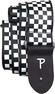 Perri's Leathers Ltd. - Tracolla per Chitarra - Poliestere - A Quadri - Regolabile - Per Chitarre Acustiche/Elettriche/Bassi - Fabbricata in Canada (LPCP-591)
