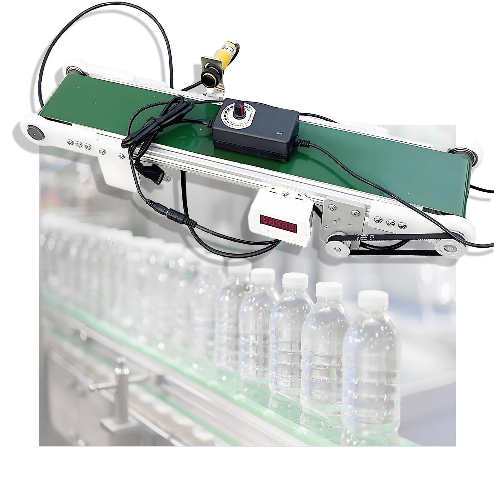 10 * 50/70/100 Desktop-Logistikförderer,Mini-Förderband Für Produktionslinien,Klein Und Leicht,Sicher Und Zuverlässig, Motordrehzahl 0–116 U/Min,Verpackungsanlage,Produktionslinie,50cm