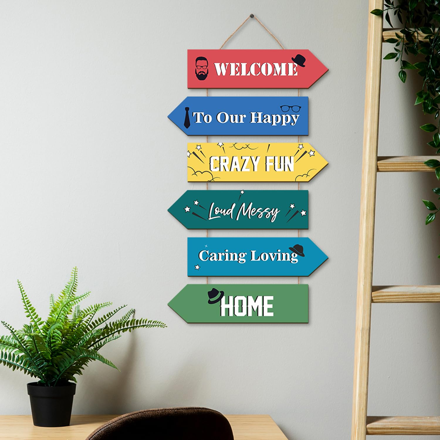 PAPER PLANE DESIGN Wall Hanging for home décor. Decoration piece for living room Style A3 (E)