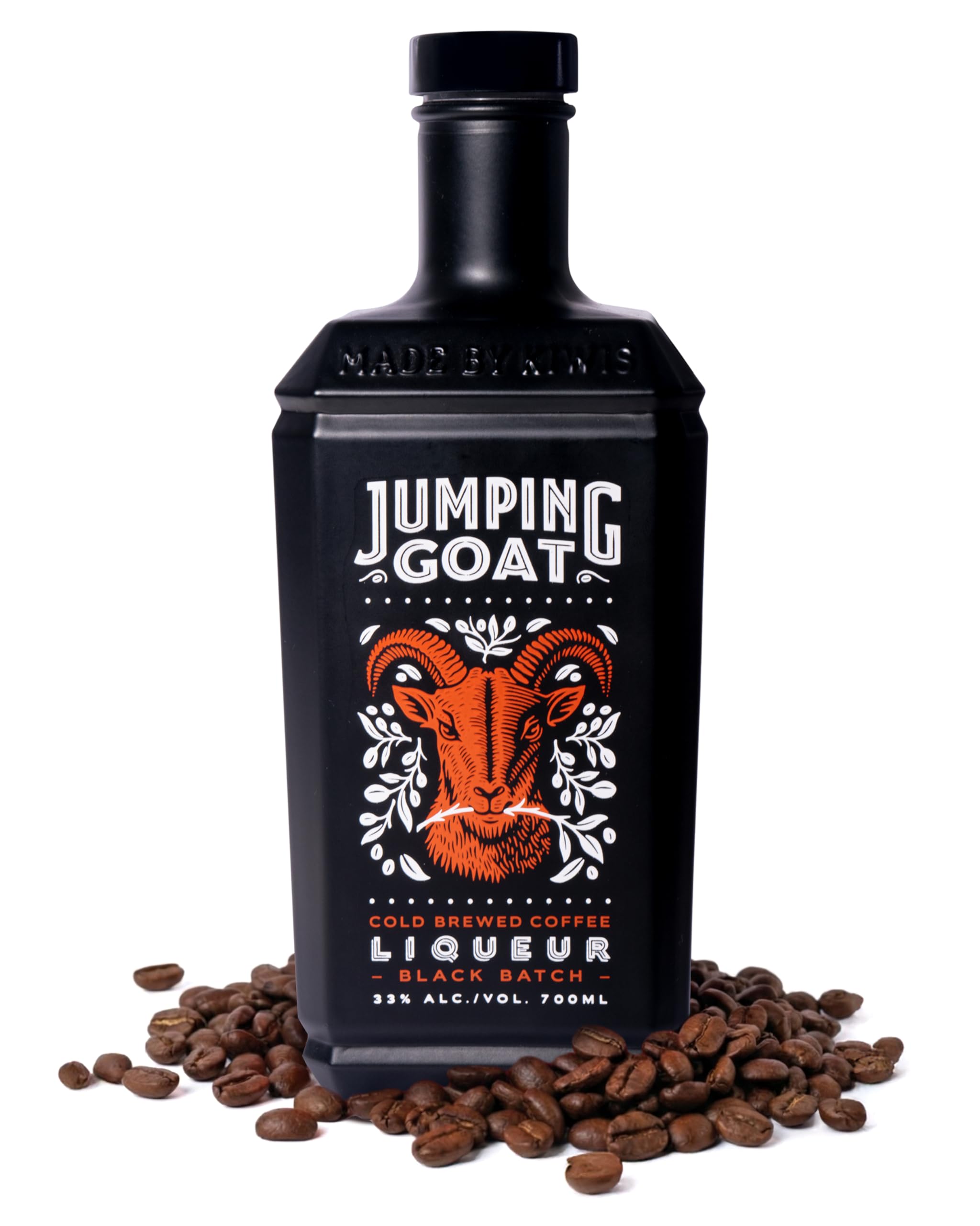 Jumping Goat Cold Brew Coffee Whisky Liqueur - Black Batch 70cl (33% ABV) | Rich & Smooth Real Coffee Taste Liqueur with Scotch Whiskey | Classic Cocktail Mix for Espresso Martini - Festive Gift