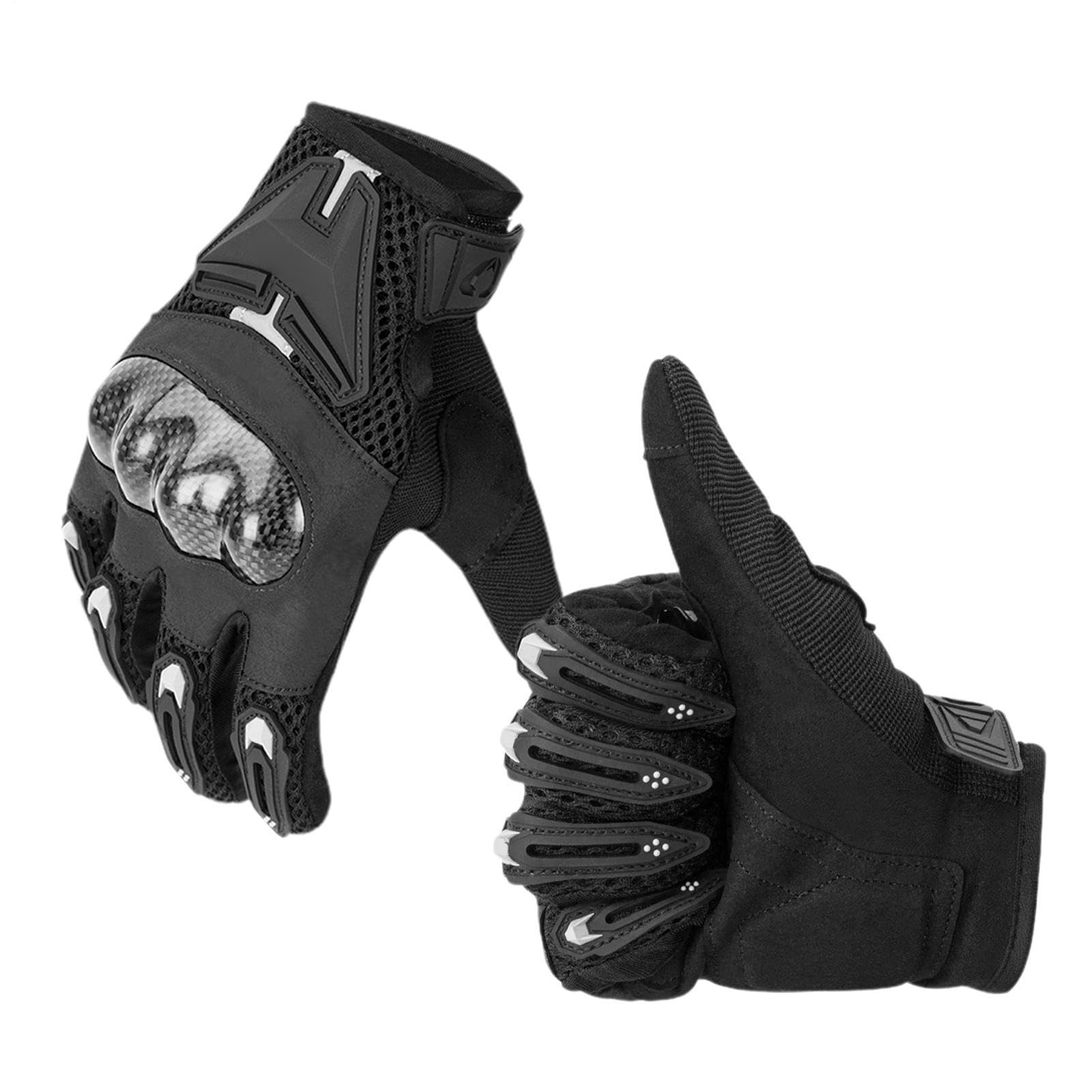 Genérico Guanti da moto da uomo, guanti da moto da uomo, sportivi per moto e ciclismo, per touch screen, guanti da equitazione, guanti da cross, antide