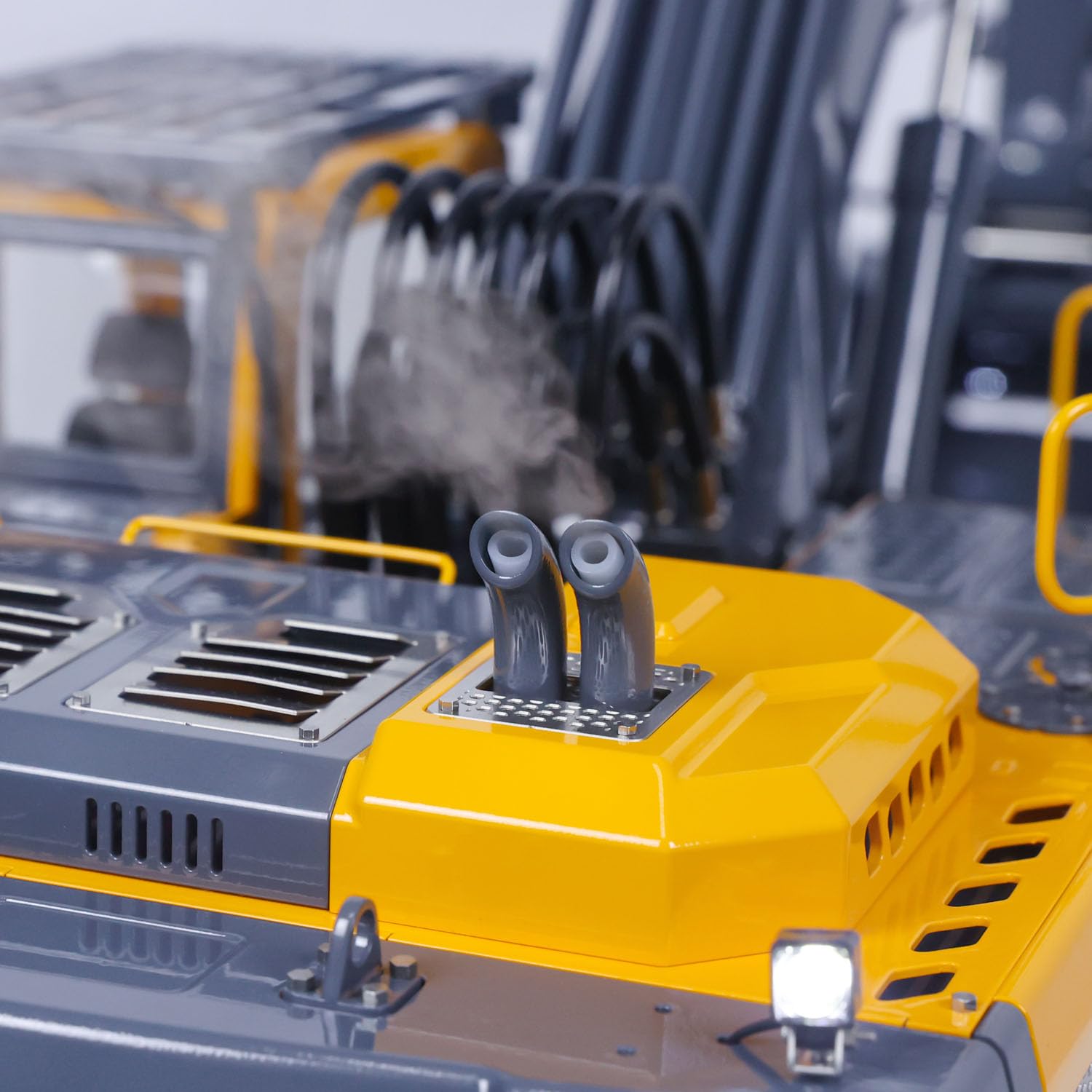 LESU Excavatrice hydraulique à roues 1/14 RC pour contrôleur PL18EV Aoue ET30H LCD en métal à montage fixe