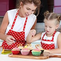 Vista 4 de Caperci Pink Foil Cupcake Muffin Liners Standard Size Baking Cups 150-Pack - Premium Greaseproof & Sturdy