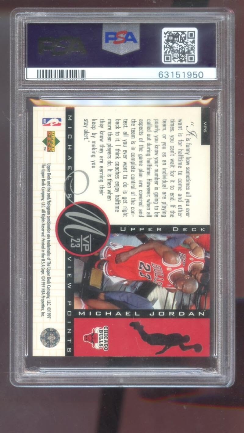 Amazon.com: 1996-97 Upper Deck View Points MVP 23#VP6 Michael