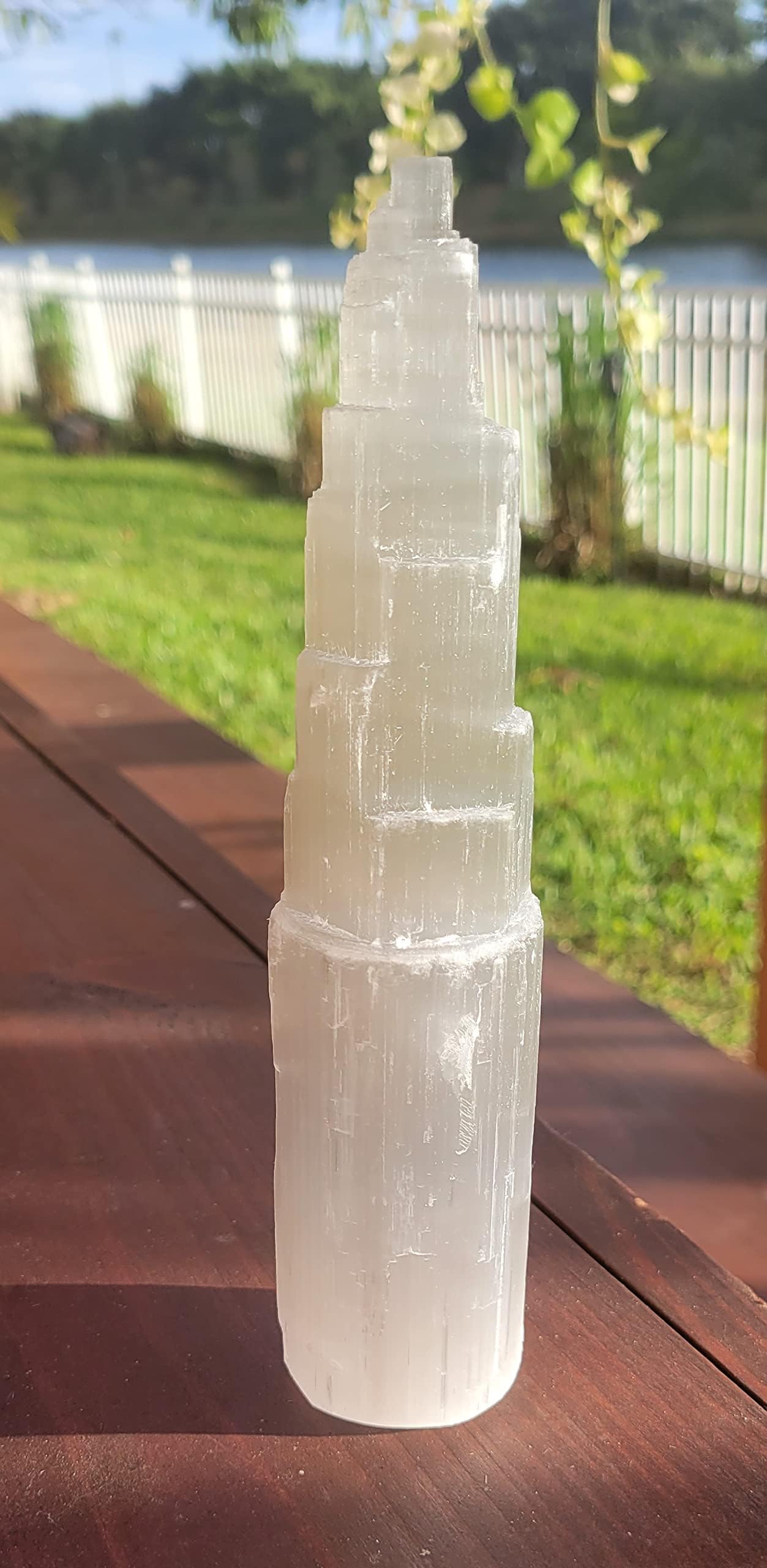 Pachamama EssentialsPachamama Essentials Large Selenite Tower 8" Tall Skyscraper Healing Crystal Stone Reiki Meditation Energy Protection