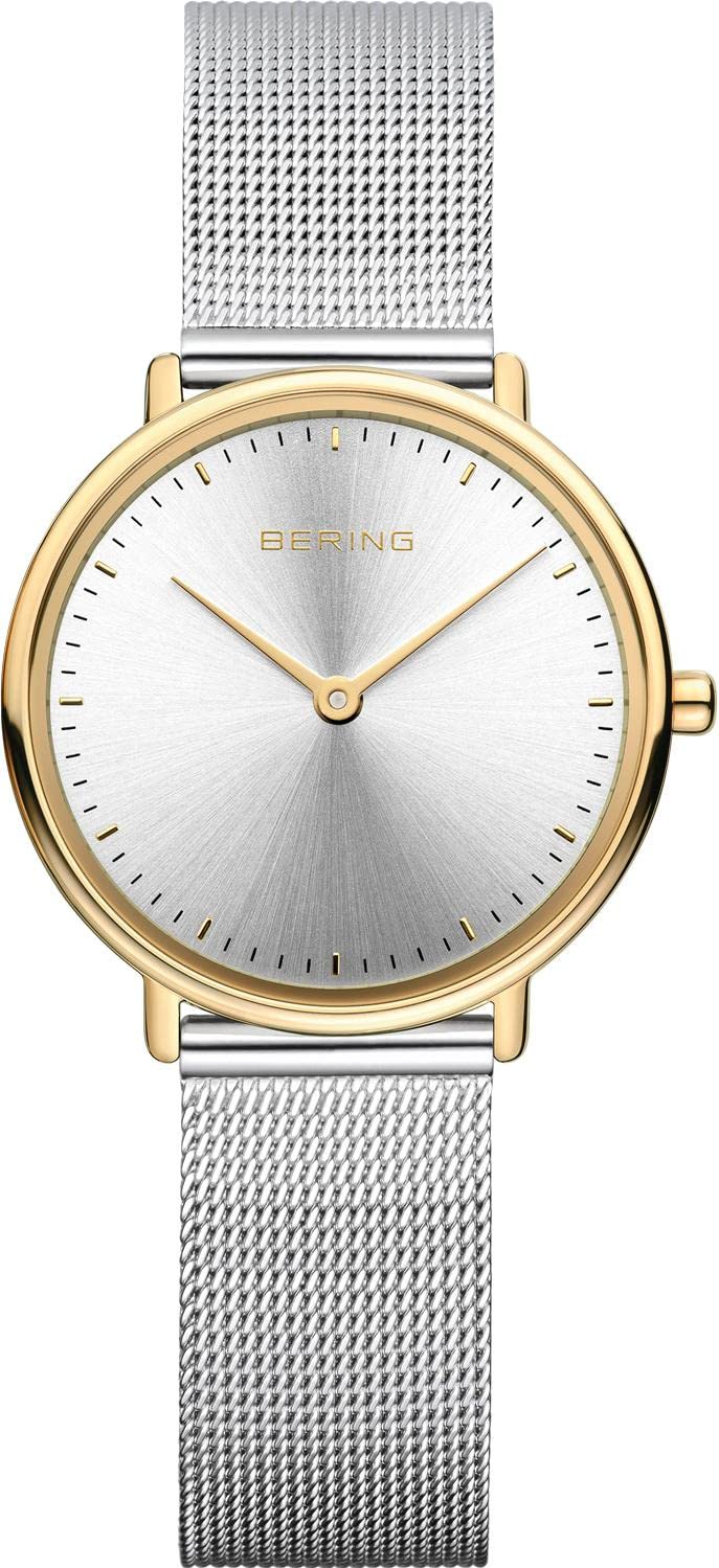 BERING Damen Uhr Quarz Movement - Max René Collection mit Edelstahl und Saphirglas 15729-010 - Wasserdicht: 3 ATM