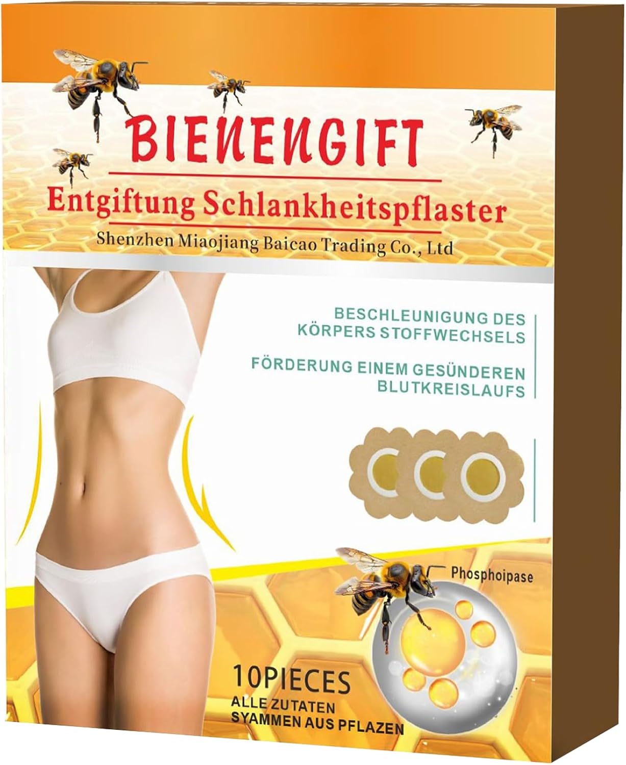 Slimming Patches for Weight Loss,Belly Fat Burner Patch for Women & Men,Fat Weight Loss for Body Beauty,Bee Venom Lymphatic Drainage Patch,Belly Fat Burning,Quickly Take Effect