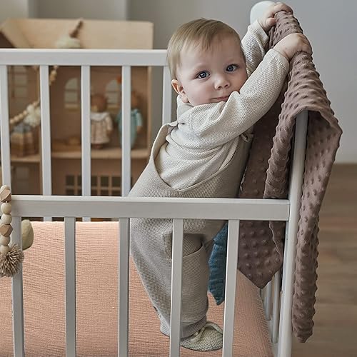 Miniatura 6 de Gerrii 4 sábanas de muselina para cuna de 24 x 38 pulgadas, paquete de sábanas ajustables y acogedoras de algodón transpirable para niños y niñas