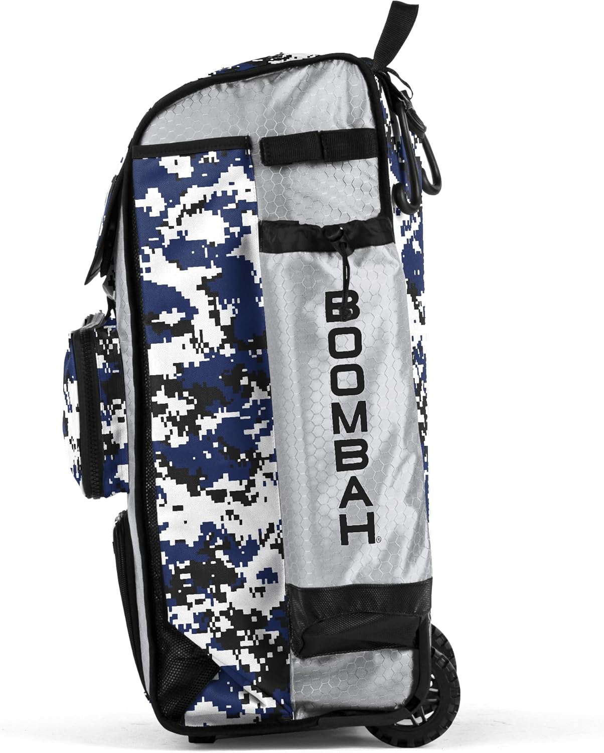 Boombah Rolling Catchers Superpack Baseball/Softball Gear Bag Digital Camo - 23-1/2" x 13-1/2" x 9-1/2" - Multiple Colors - Telescopic Handle and Holds 4 Bats - Wheeled Version
