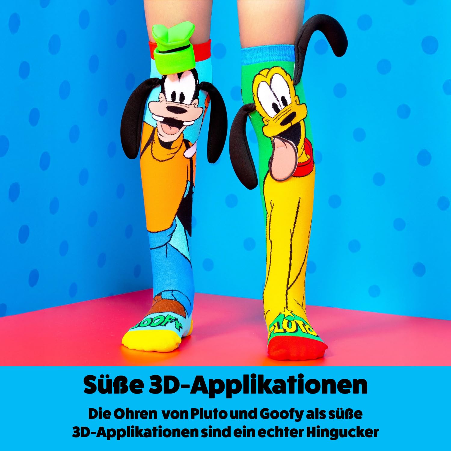 Madmia Dziewczęce skarpetki Disney Pluto & Goofy para skarpetek, kolorowe, 6-99, kolorowy, 6-99