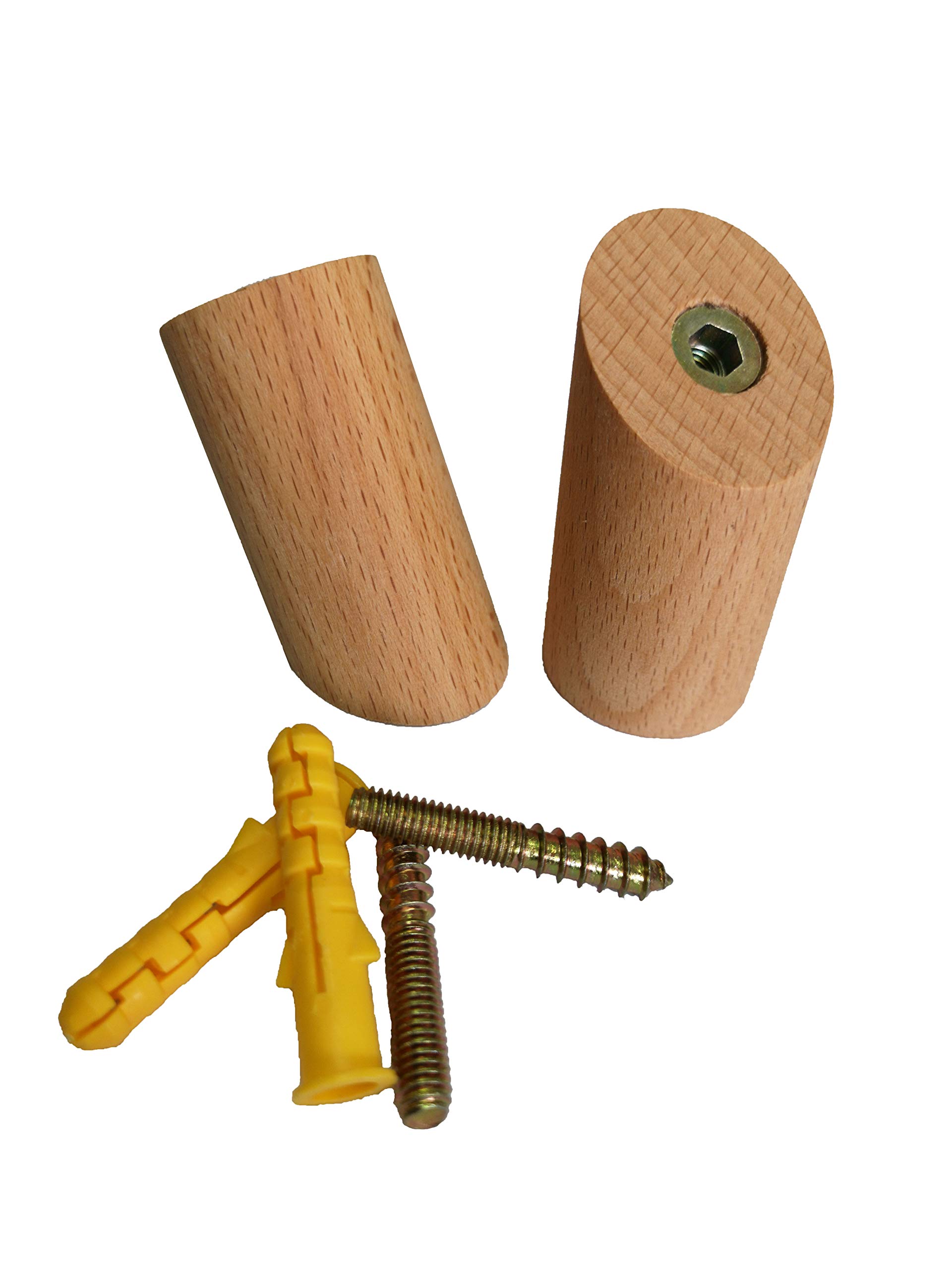Vastsea Ganci A Muro In Legno Naturale A Forma Di Uccellino – Set Da 2, Perfetti Per Appendere Cappotti, Sciarpe E Chiavi