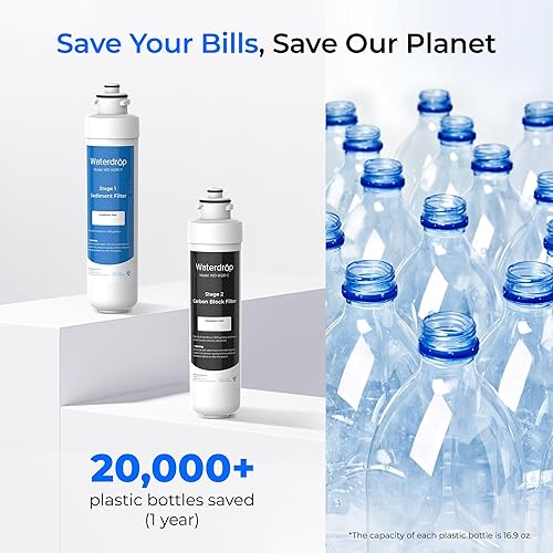 Miniatura 5 de Waterdrop Filtros de agua W281 para enfriadores de agua, repuesto para filtros de enfriadores de agua sin botella de la marca Avalon, vida útil