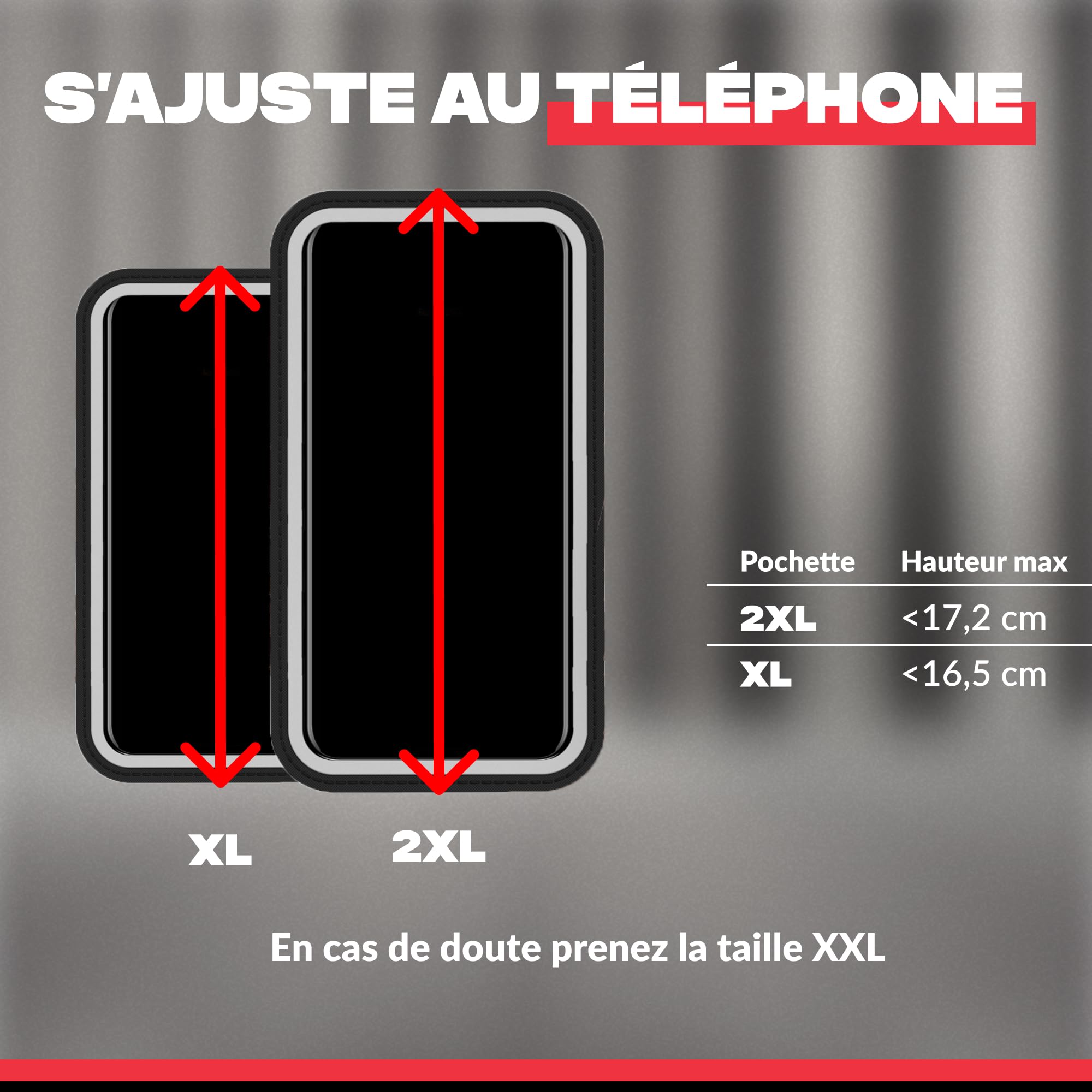 SHAPEHEART innovation française, Ceinture telephone sport universel pour running, course à pied, rando... Ceinture pour smartphone avec pochette magnétique détachable imperméable | Tous Smartphones | Serrage anti-remontée | Rangement Intelligent | Tactile