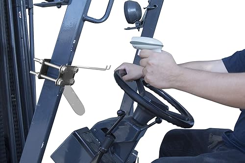 Miniatura 5 de iBOLT Soporte de pilar de vehículo para carretilla elevadora y almacén, hecho de acero de calibre pesado, para todos los soportes de patrón AMPS y