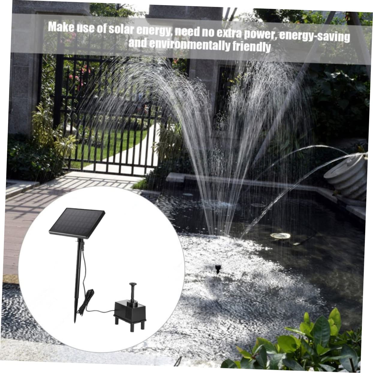 Toddmomy H Solar Pump for Aquarium Fish and Fountain Use Submersible Circulating Pump for Garden Decoration and Water Cooling Systems