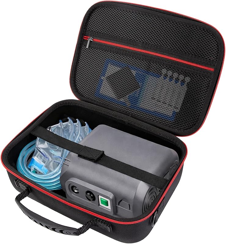 Carrying Case for Portable Nebulizer & Inhaler Accessories(Bag Only)- Red | Nebulizers Case Durable hard case, Inhaler Carrying Case Protect the Atomizer Against Loss, Nebulizer Accessories