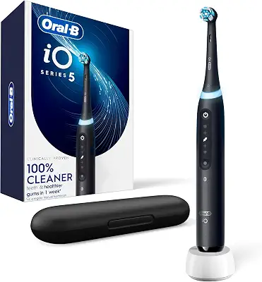 Oral-B Rechargeable Electric Toothbrush, iO5 Customizable Clean, 5 Cleaning Modes, Visual