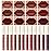 12Pcs Makeup Matte Lipstick Lip Kit, Classic Nudes & Bold Reds Lipstick Set, Non-Stick Cup Not Fade Liquid Lipstick Waterproof Long Lasting Durable Nude Lip Gloss, labiales mate 24 horas originale