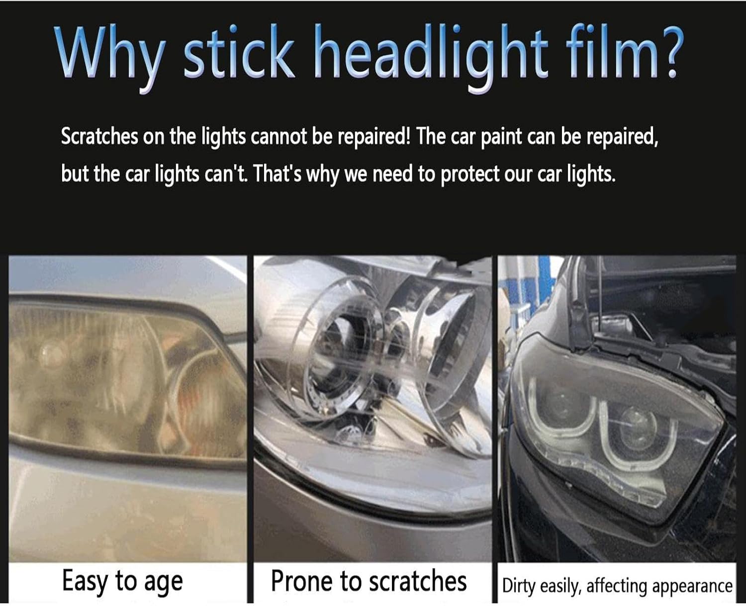 NAKEAH Car Headlight Protective Film for 86 2012-2020 Transparent Car Headlight Protective Film Scratch TPU Light Cover Film