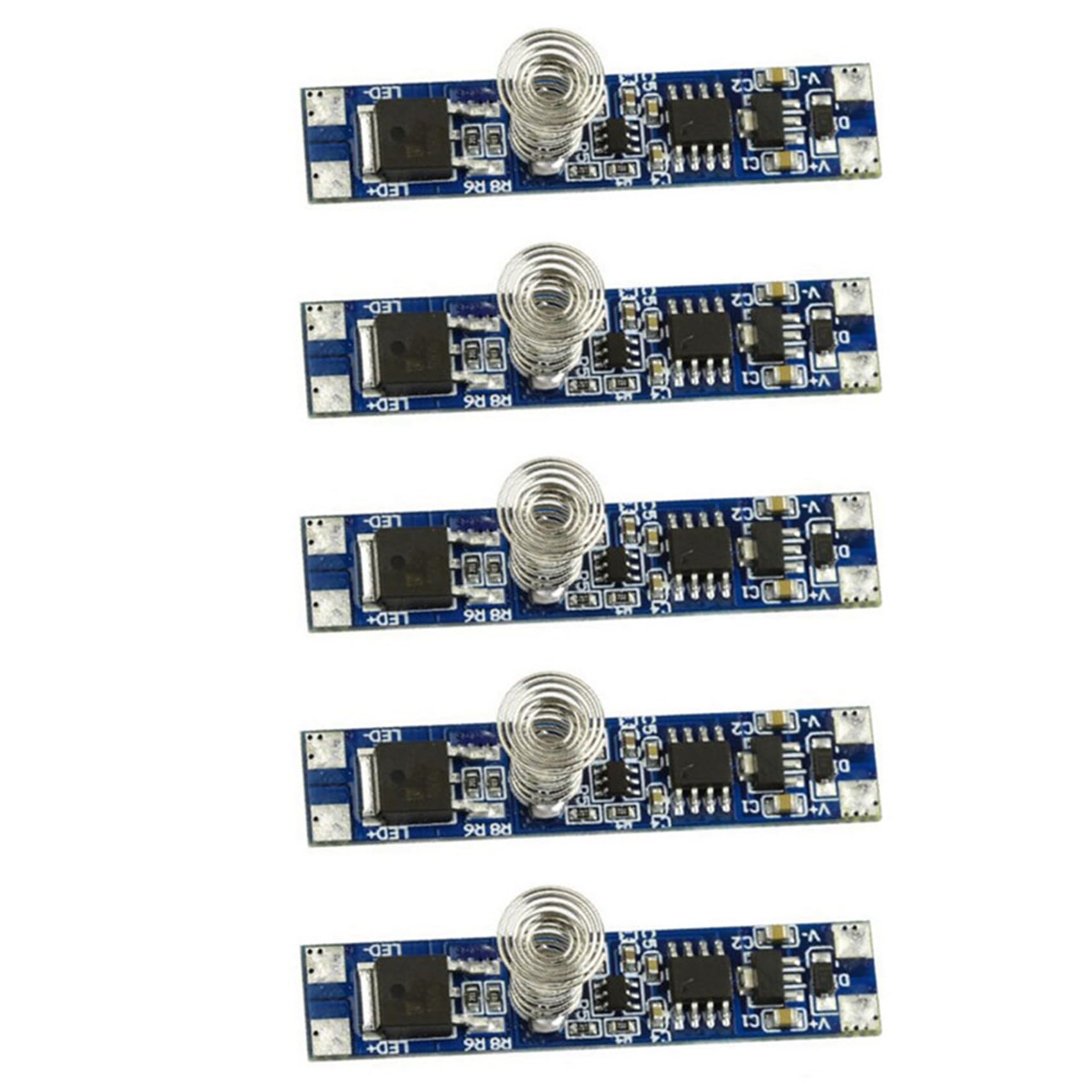 Jnchdghwa Blue 5X 5V-24V 8A Smart Intelligent Led Light Dimmer Capacitive Sensor Module Pcbaled Dimming Control Touch Switch