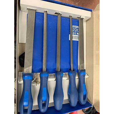 PFERD Machinists file set in plastic pouch WRU, 5 pcs. | 8 inch, bastard | each with ergonomic