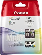 Canon PG-510 CL-511 Pack de 2 Cartouches Noire et Couleur (Multipack Plastique Sécurisé)