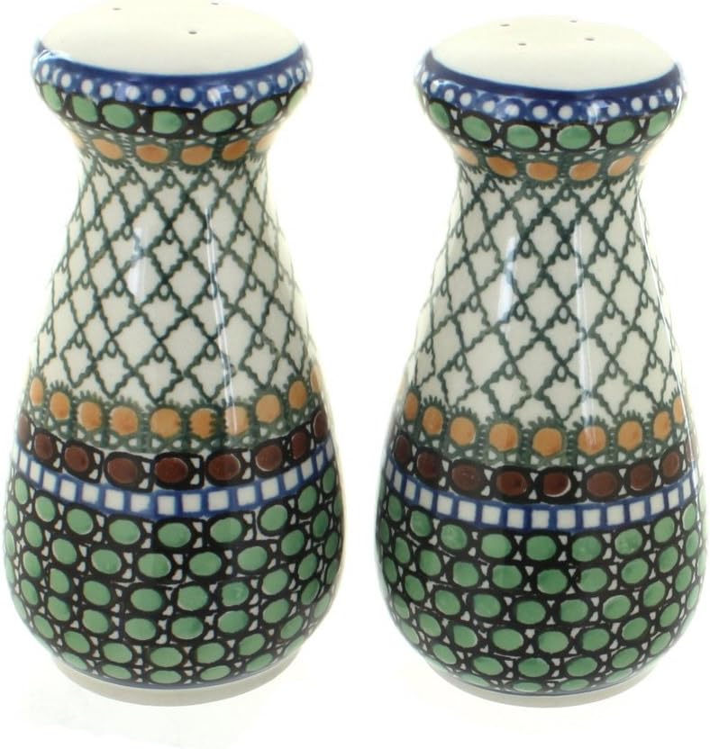 Blue Rose Polish Pottery Tranquility Large Salt & Pepper Shakers