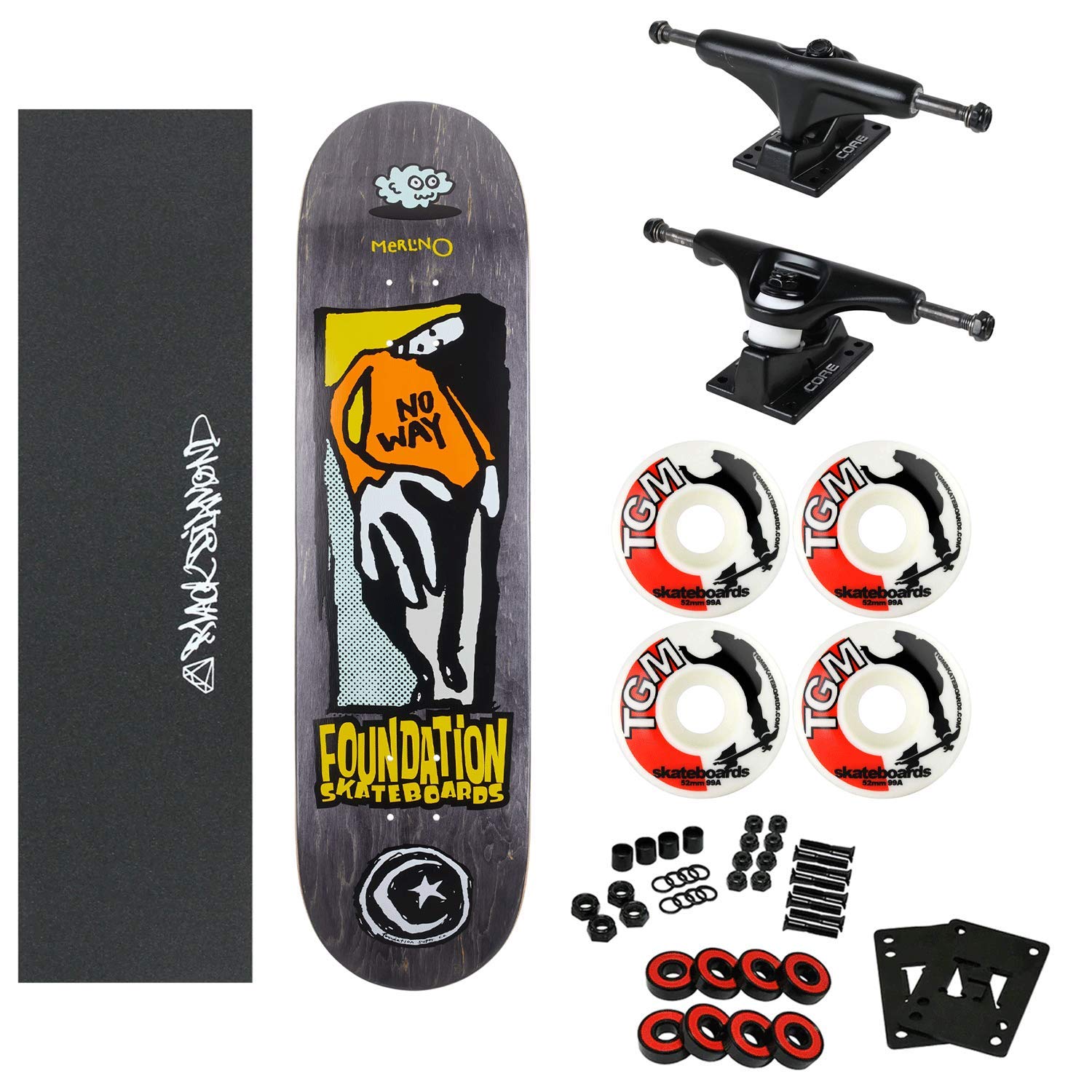 Foundation Skateboard Complete Merlino No Way 8.25"