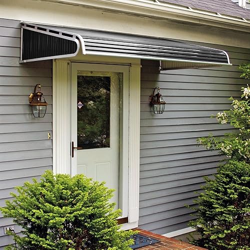 NuImage Awnings 1500 Series Aluminum Door Canopy with Sidewings