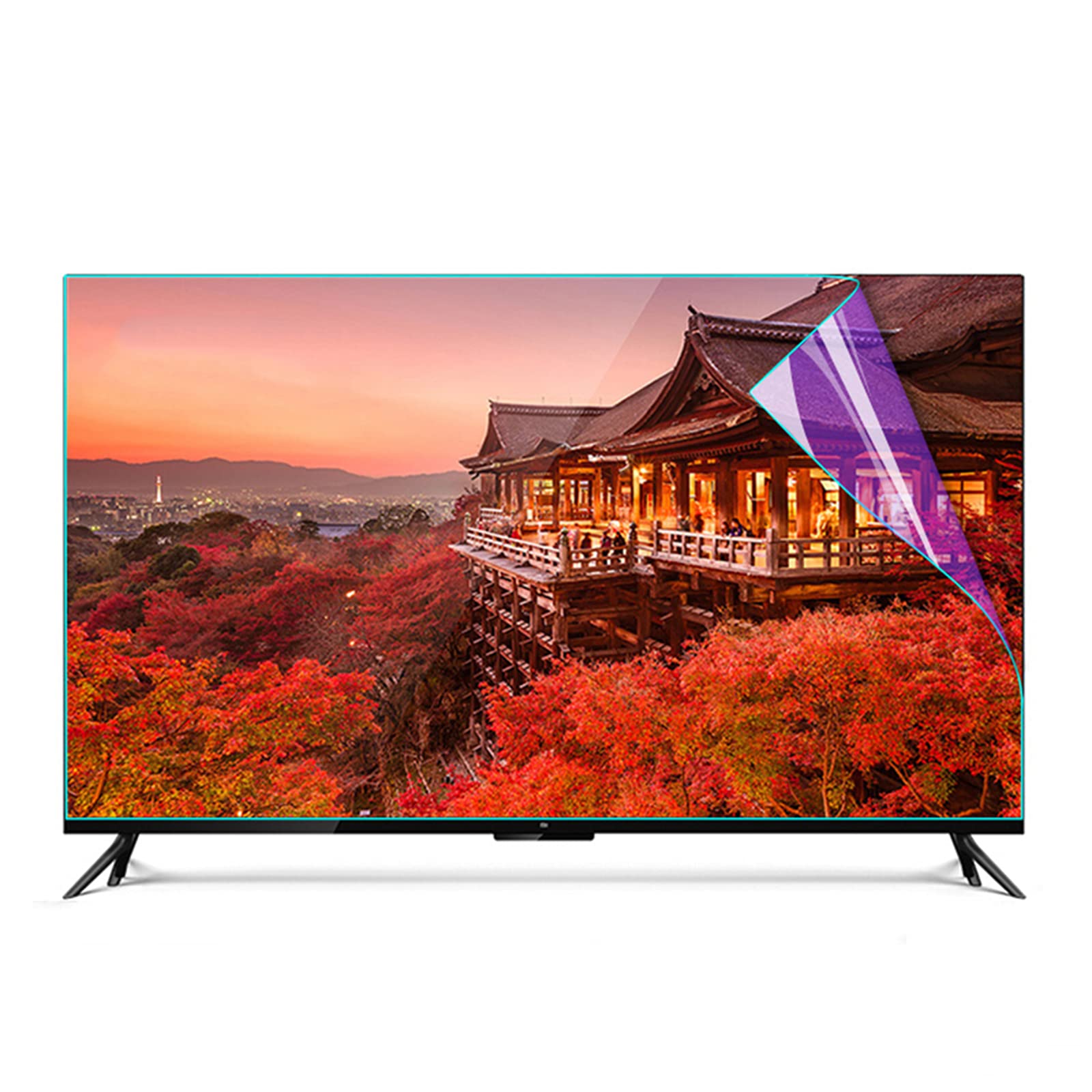 Filtre d'écran bloquant la lumière bleue pour grand téléviseur 82" protecteur mat