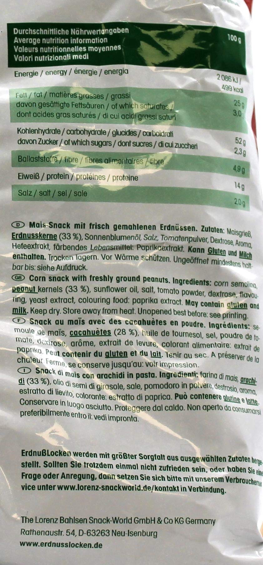 Lorenz Erdnuß Locken, Classic, 7er Pack, (7 x 120g)