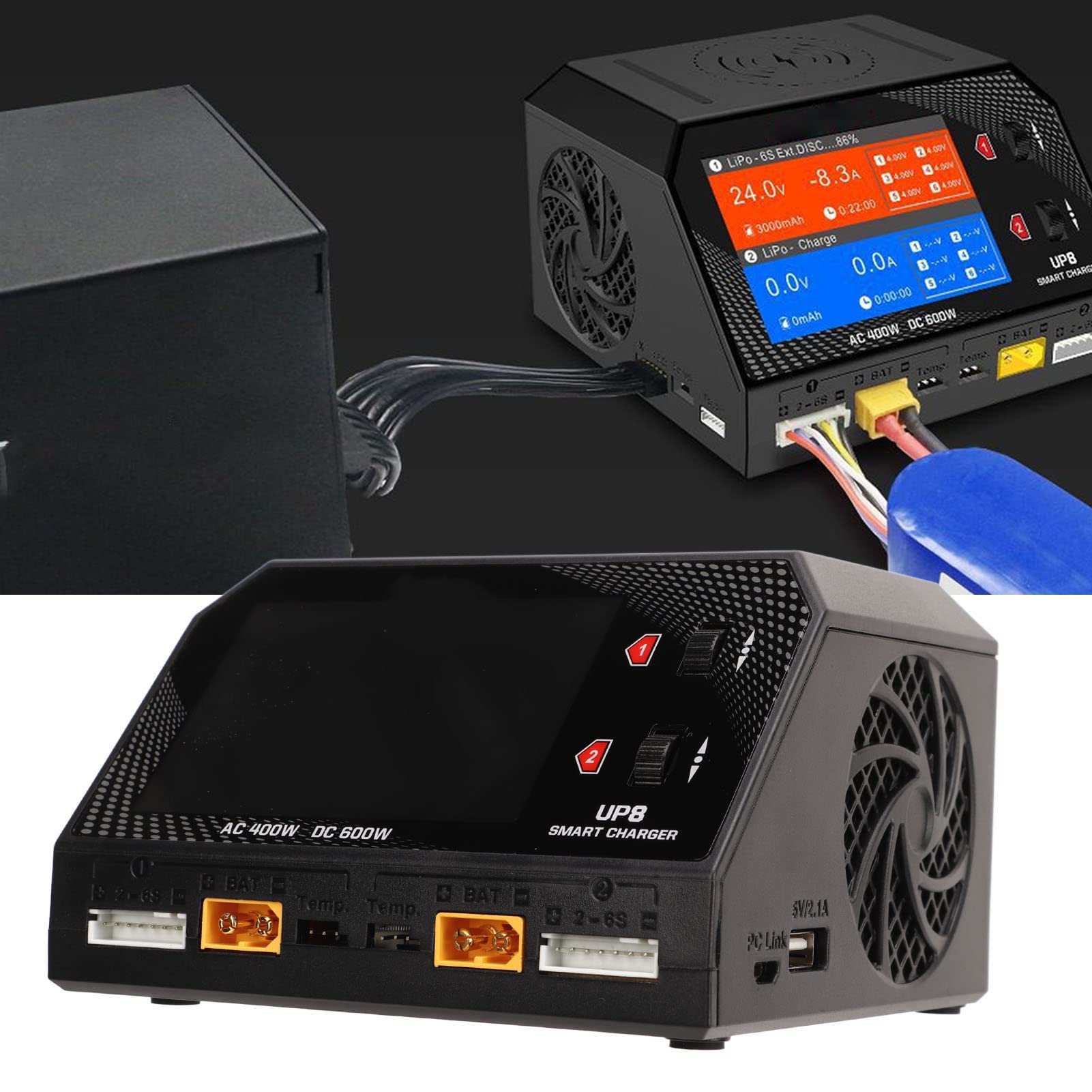 Ultra Power UP8 AC 400W/ DC 600W Dual Channel Charger Discharger