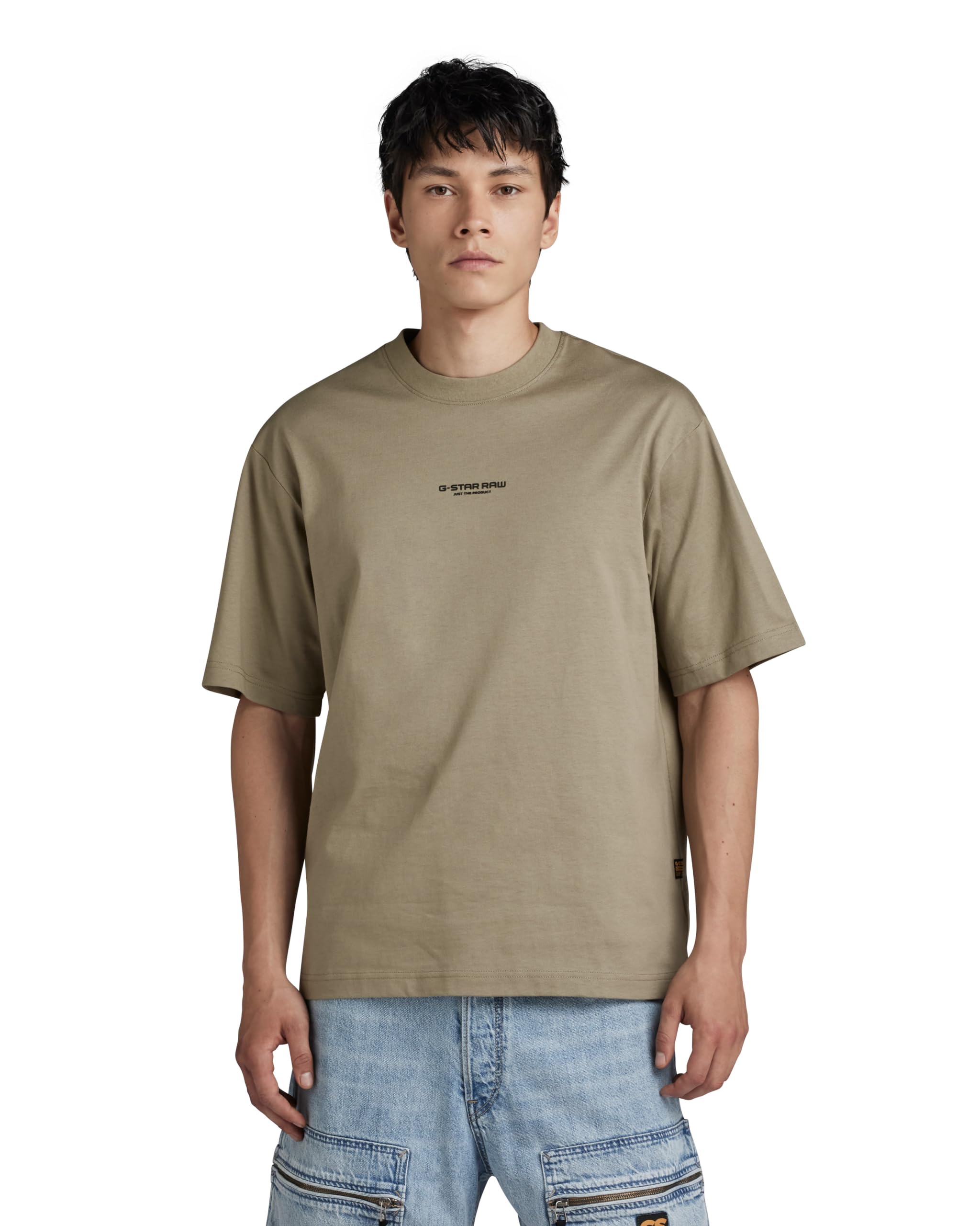 G-Star Men's Center Chest Boxy T-Shirt, Green (shamrock D24780-C336-2199), XS