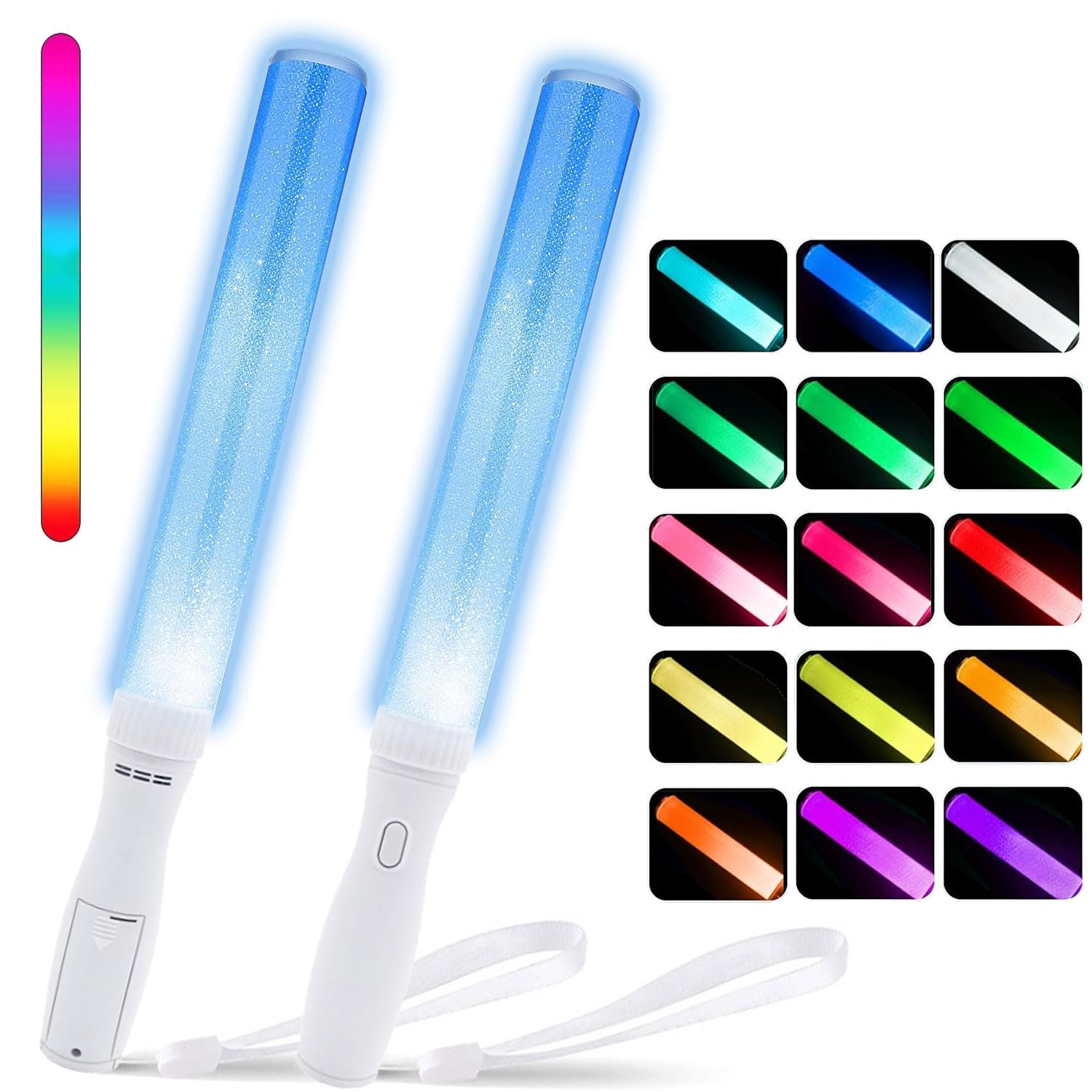 Sunshine smile Varillas de Iluminadas, Unidades Palos Led, Bastones de luz LED, Barras Luminosas Fluorescentes, Palos de Luminosos con led, Navidad Palos led para Bodas, Sticks Luminosos para Fiestas