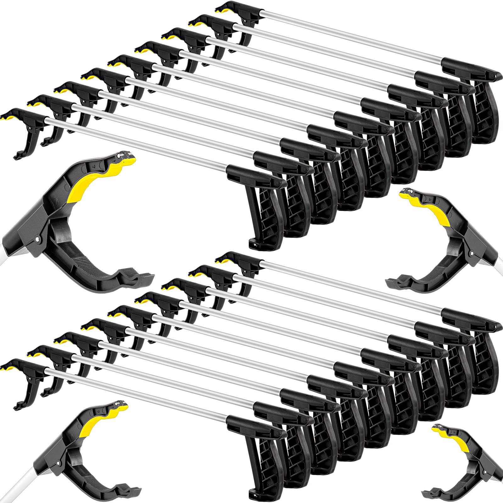 Photo 1 of Sabary 20 Pcs Grabber Reacher Tool 30'' Long Trash Picker Upper Bulk Litter Grabbers,